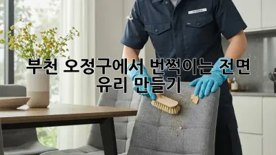 부천 오정구에서 번쩍이는 전면 유리 만들기!